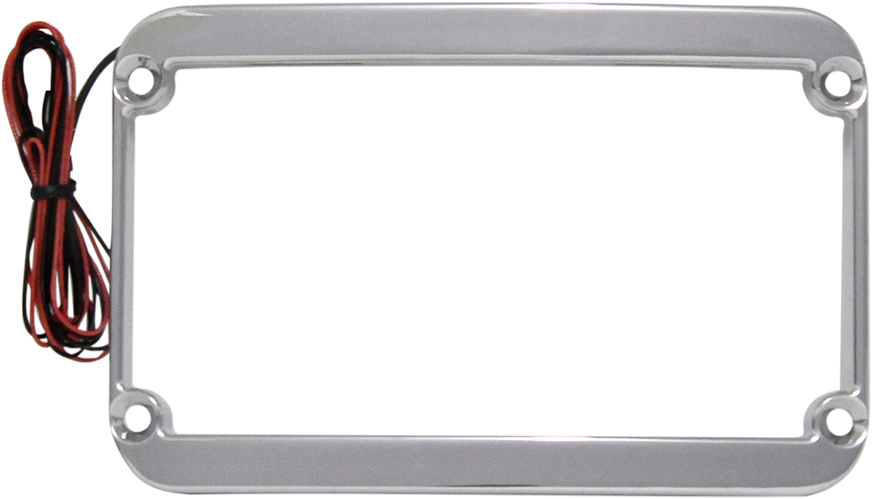 License Plate Frame - Lighted - Chrome - Lutzka's Garage