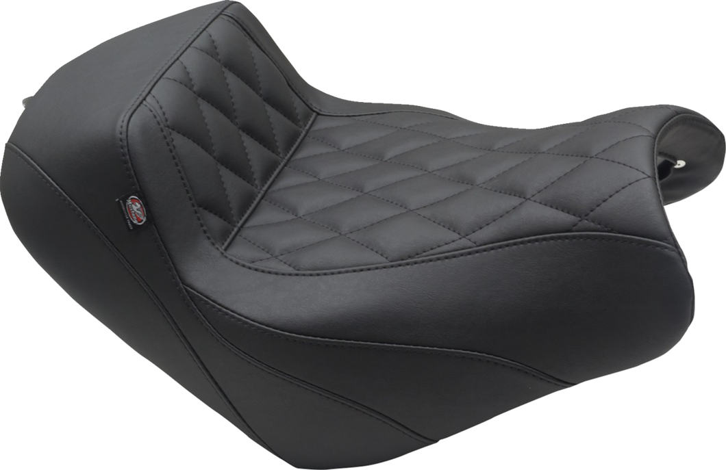 Squareback/Fastback Solo Seat - Black - Diamond Stitch - Vulcan S 15-23 - Lutzka's Garage