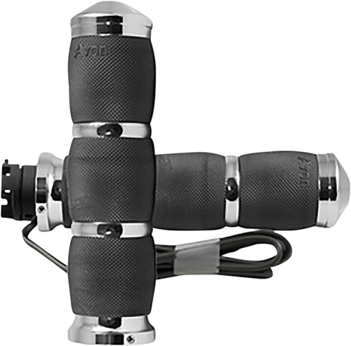 Grips - Heated - Air Cushion - Indian - Chrome - Lutzka's Garage