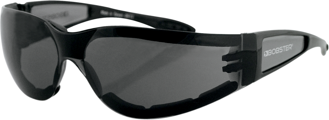 Shield II Sunglasses - Gloss Black - Smoke - Lemans - Lutzka's Garage