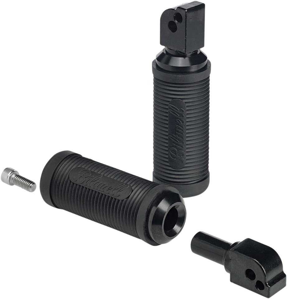 Norman Passenger Foot Pegs - Black - Softail - Lutzka's Garage