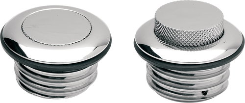 Vented Pop-Up Gas Cap - Chrome - Lutzka's Garage