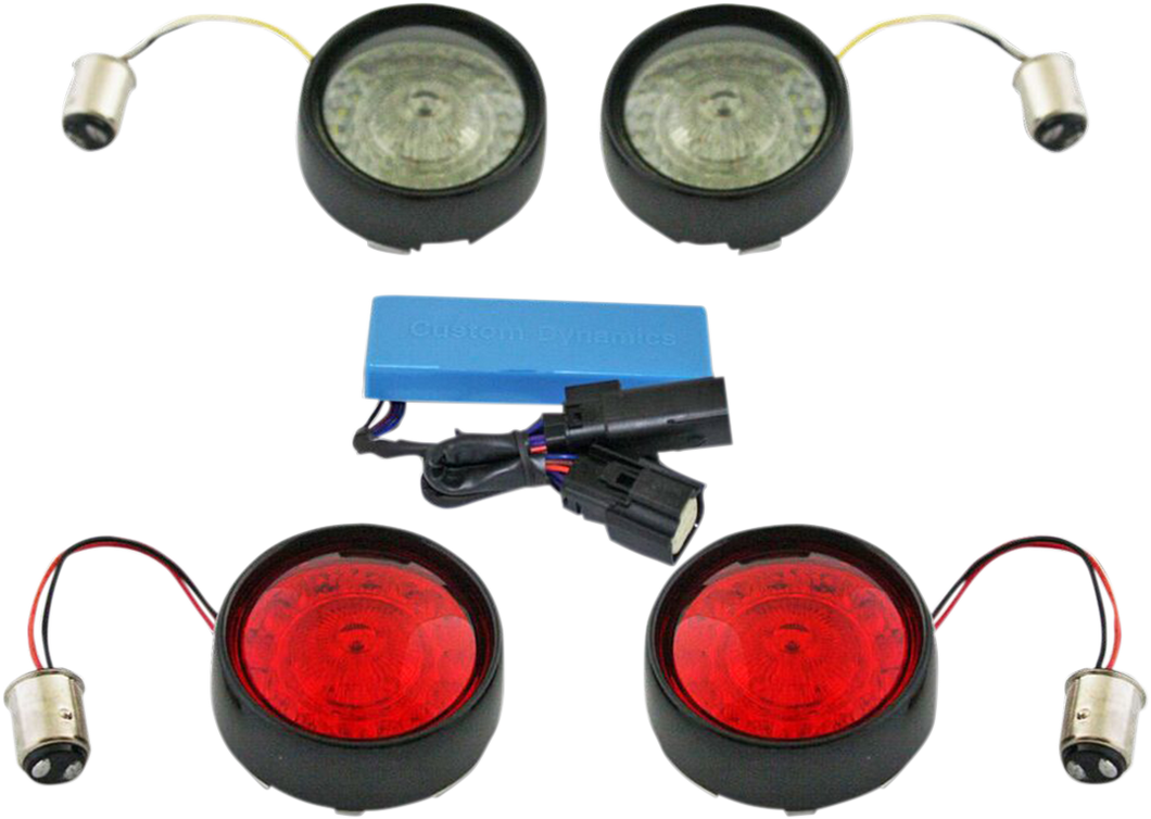 Full Bullet Turn Signal Conversion Kit  - Black - Lutzka's Garage