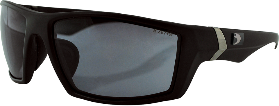 Whiskey Sunglasses - Matte Black - Smoke - Lutzka's Garage