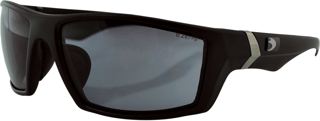 Whiskey Sunglasses - Matte Black - Smoke - Lutzka's Garage