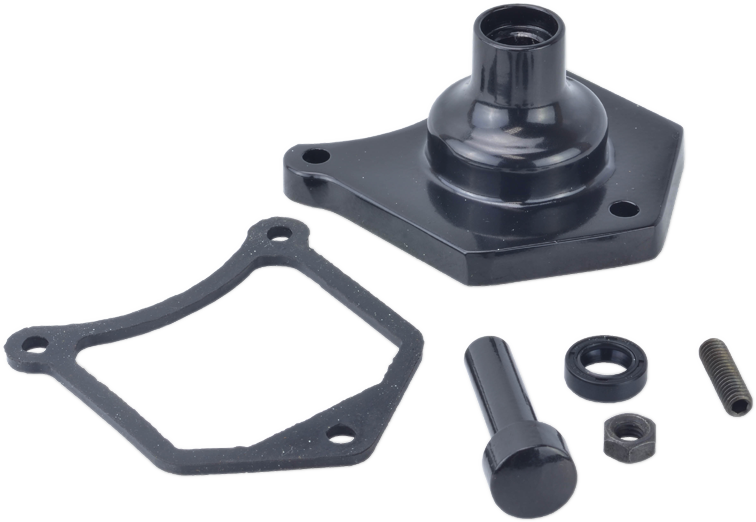 Solenoid End Cover - Starter Button - Gloss Black - Lutzka's Garage