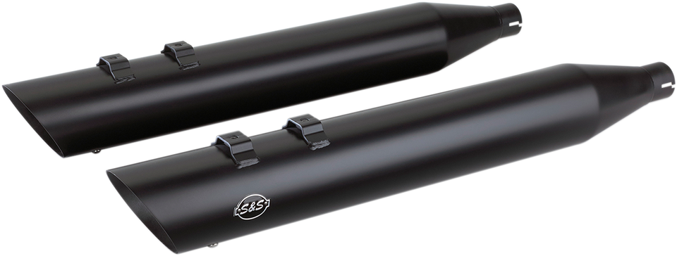 Slash Cut Mufflers - Black - Lutzka's Garage