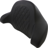 Tour-Pak Backrest Pad - Step-Up Lattice Stitched Seat - Black - Lutzka's Garage
