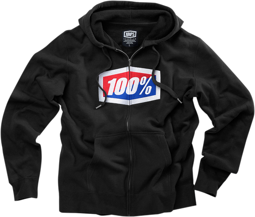 Official Fleece Zip-Up Hoodie - Black - Small - Lutzka's Garage