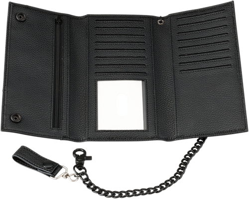 Z1R Leather Wallet - Black - Long - Lutzka's Garage