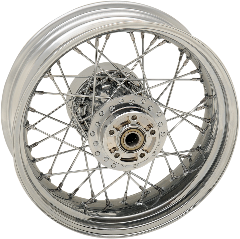 Wheel - Laced - 40 Spoke - Rear - Chrome - 16x5 - Lutzka's Garage