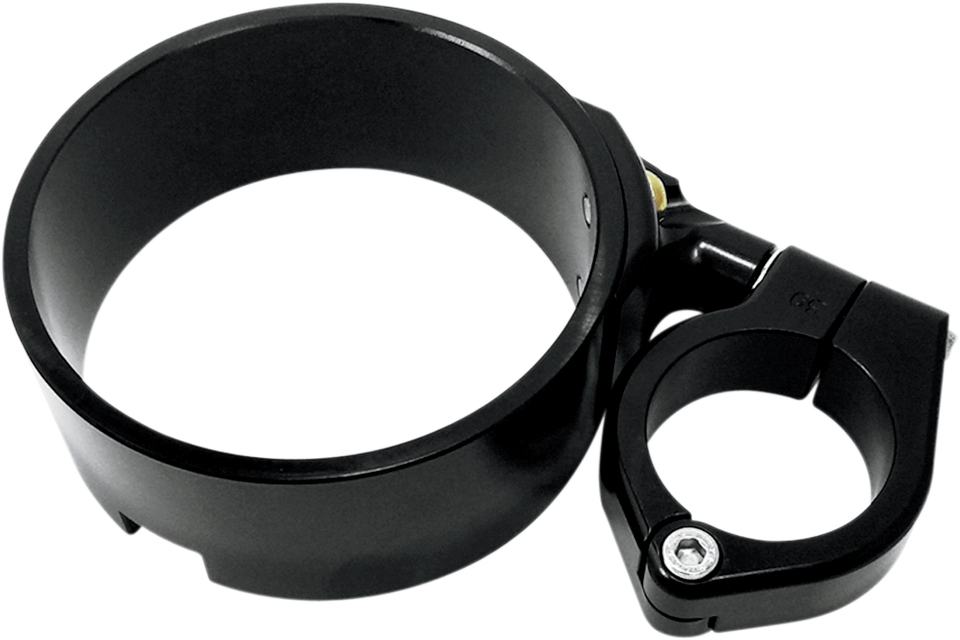 Speedometer Ring with Swivel Clamp - Black Anodized - For 39 mm Fork Tube - Lutzka's Garage