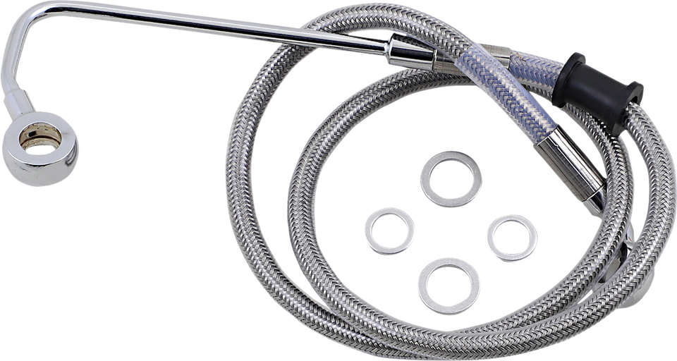 Brake Line - Softail 15-17 - Stainless Steel - Lutzka's Garage