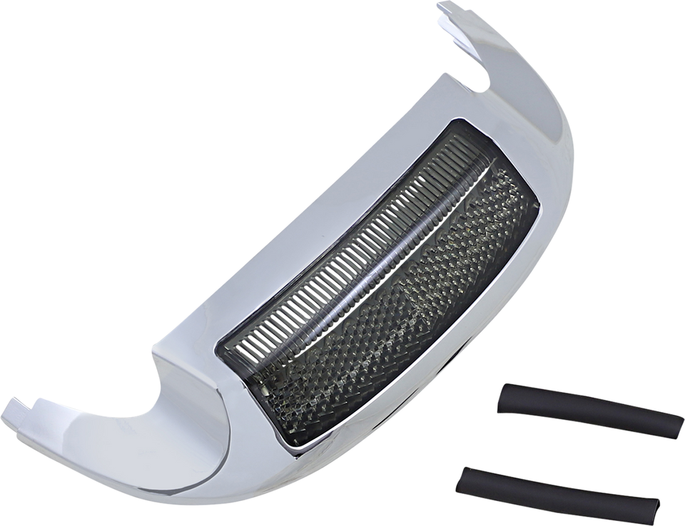 Led Front Fender Tip - Amber LED/Smoke Lens - Chrome - Lutzka's Garage