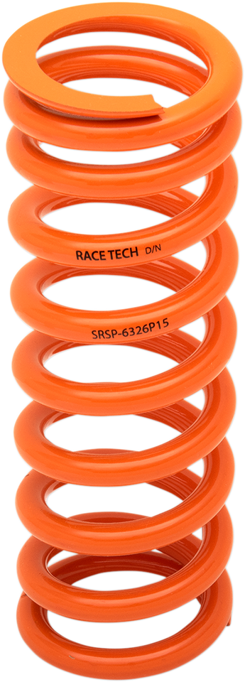 Progressively Wound Shock Spring - Orange - P15 - Spring Rate 195 lbs/in - 285 lbs/in - Lutzka's Garage