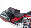 Low Profile Touring Seat - Double Diamond - Red Stitch - Solar Reflective - Indian 14-22