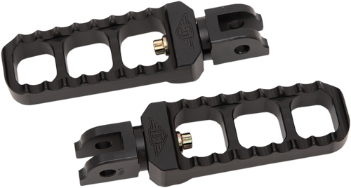 Passenger Peg - Serrated - Black - Narrow - Lutzka's Garage