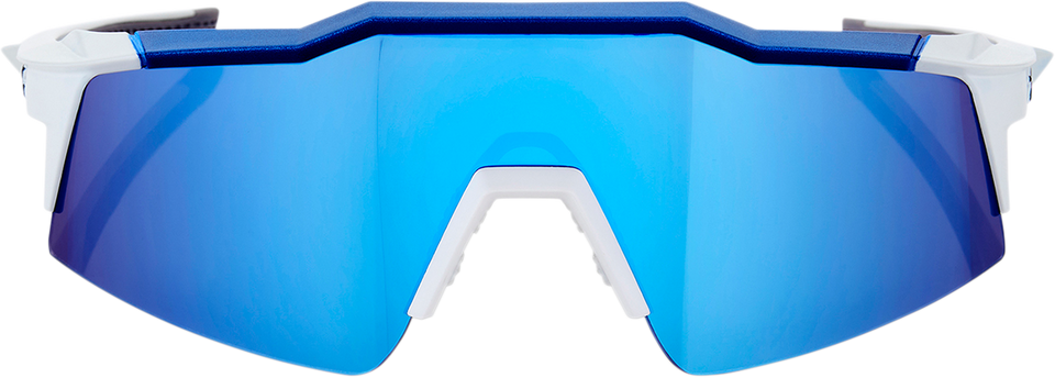 Speedcraft SL Sunglasses - White - Blue Mirror - Lutzka's Garage