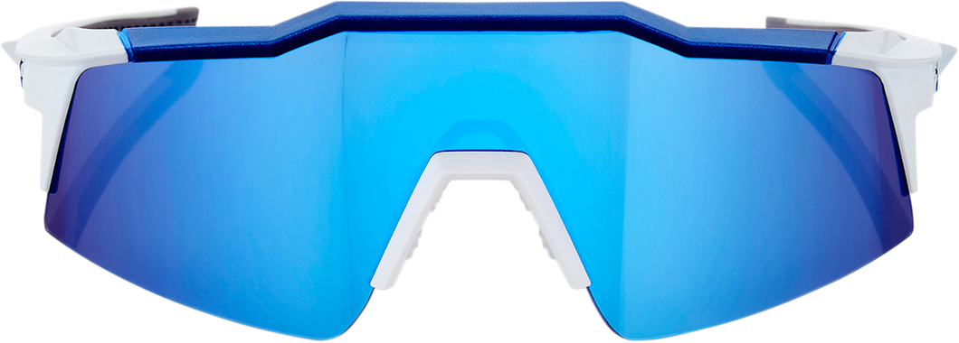 Speedcraft SL Sunglasses - White - Blue Mirror - Lutzka's Garage