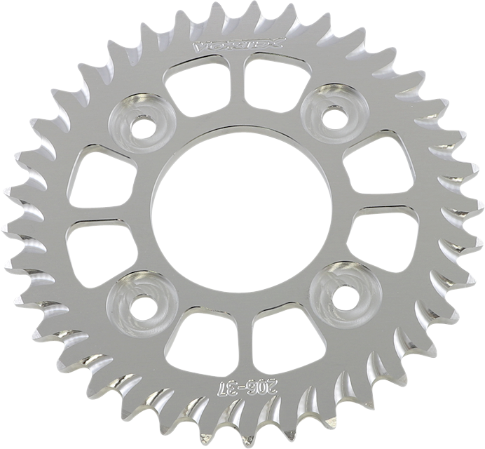 Aluminum Sprocket - Silver - Rear - 37 Tooth - Lutzka's Garage