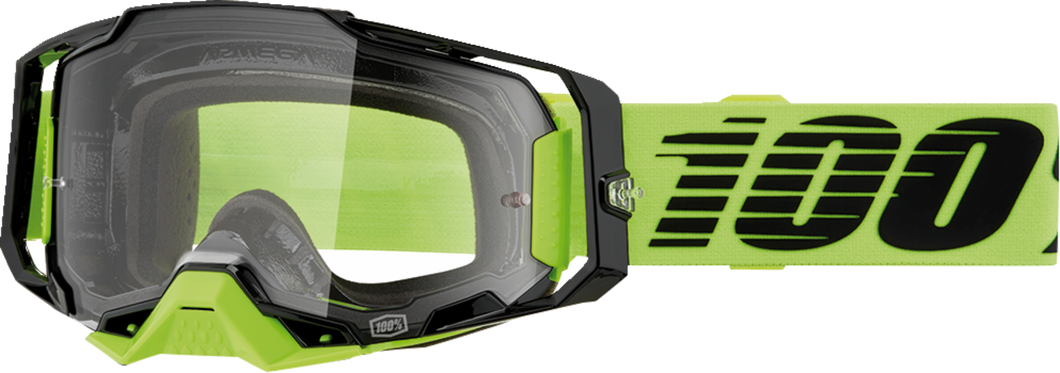 Armega Goggle - Neon Yellow - Clear - Lutzka's Garage