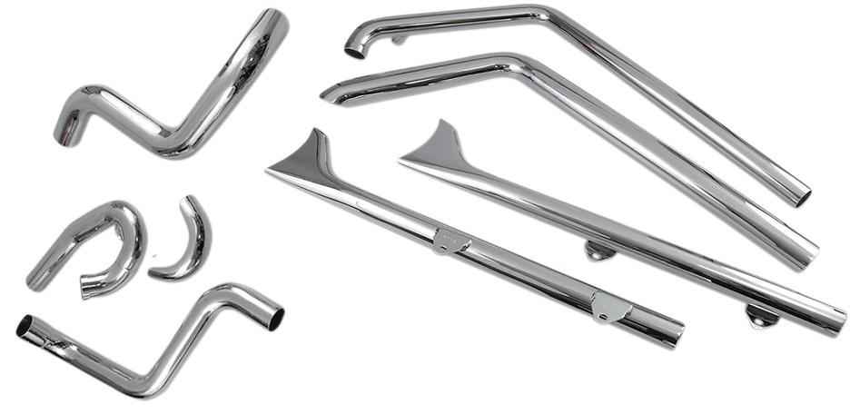 Fishtail Exhaust - 30" - Softail