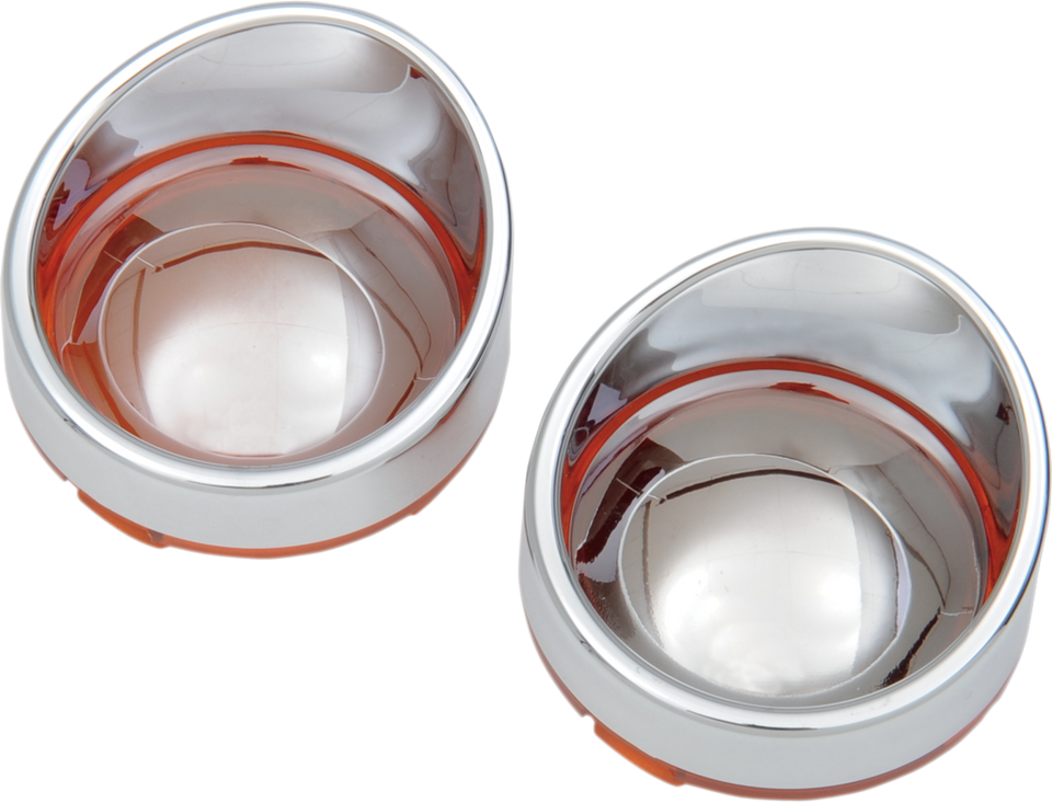 Visor-Style Bezel/Lenses - Amber/Mirror - Lutzka's Garage