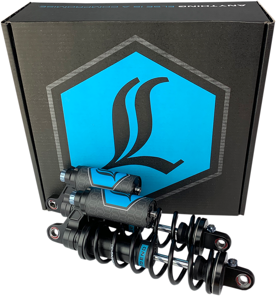 REVO ARC Piggyback Shocks - Standard - Black - 14" - 04+ Sportster - Lutzka's Garage