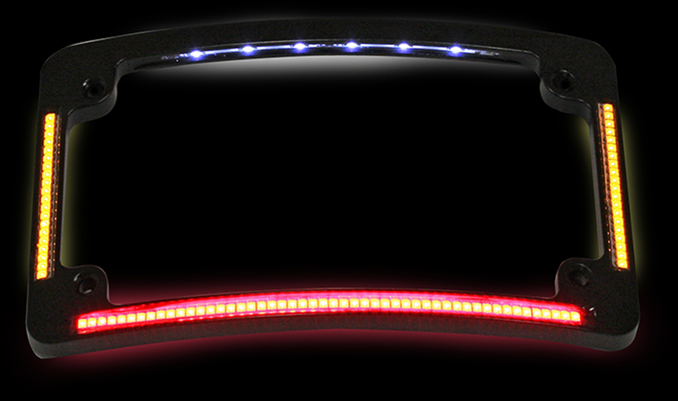 License Plate Frame - Radius - Black - Lutzka's Garage