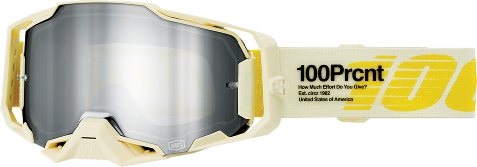 Armega Goggle - Barely - Silver Mirror - Lutzka's Garage