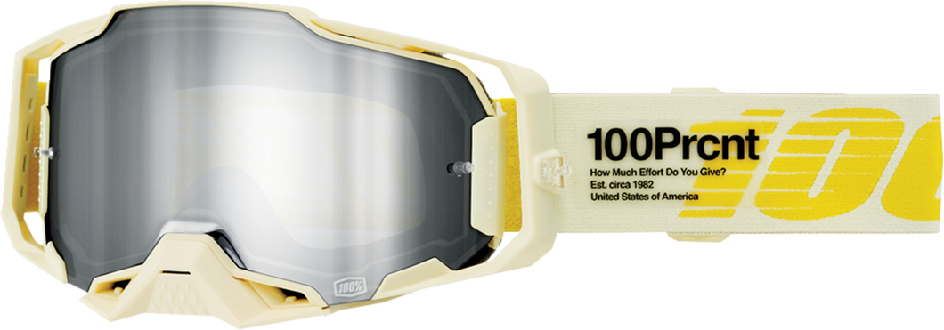 Armega Goggle - Barely - Silver Mirror - Lutzka's Garage