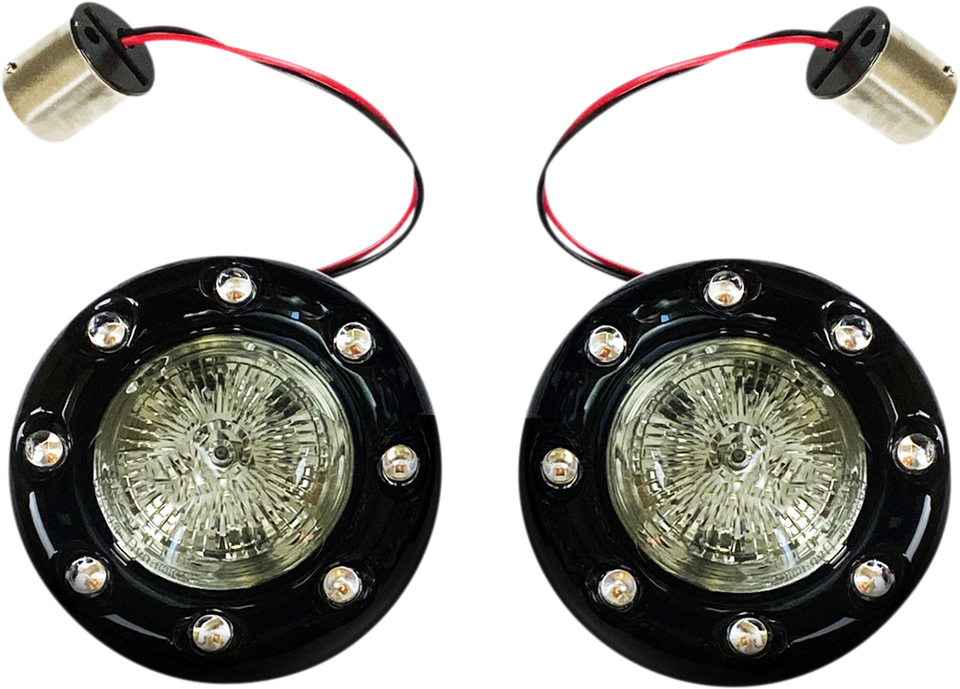 Bullet Turn Signal 1156 - Black - Smoke Lens - Lutzka's Garage