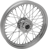 Wheel - Laced - 40 Spoke - Front - Chrome - 19x2.5 - 06-07 XL - Lutzka's Garage