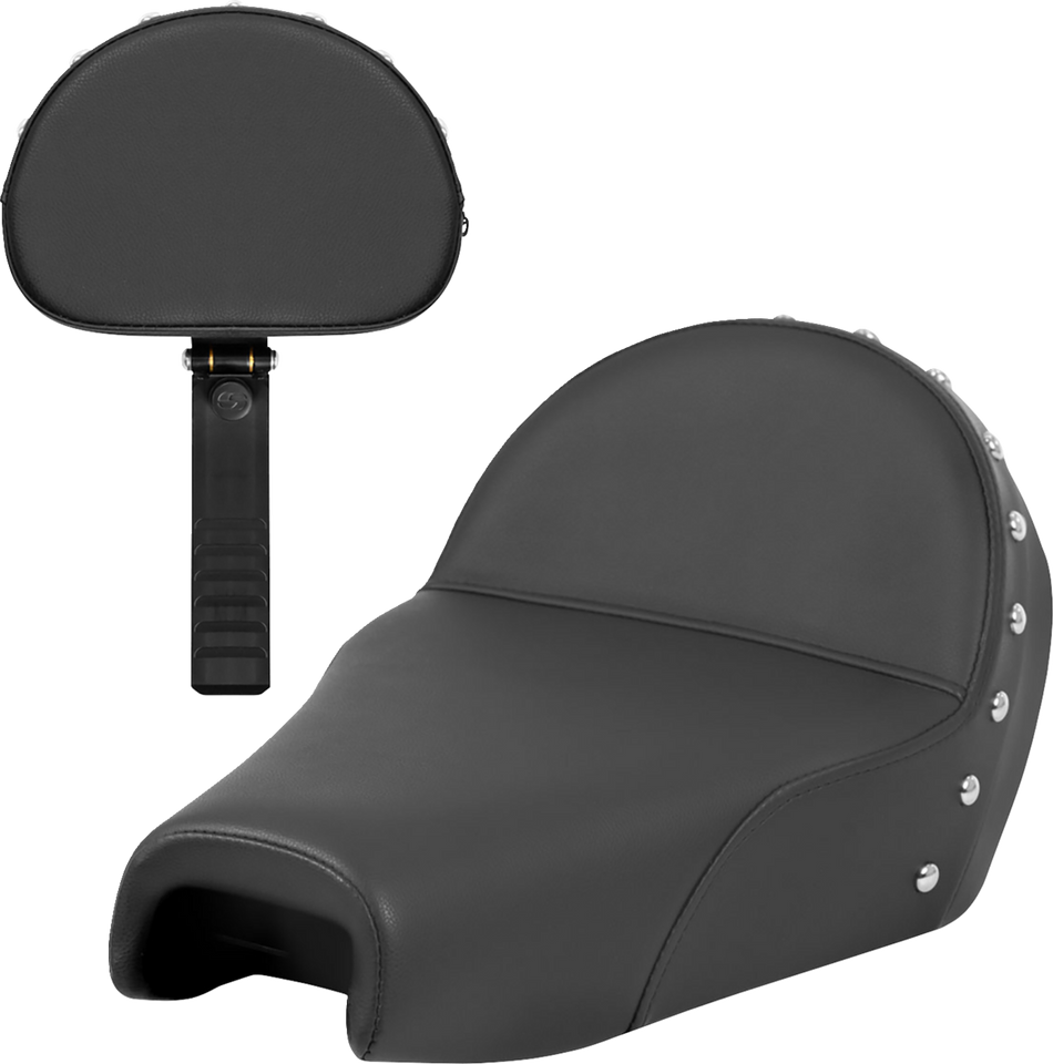 Solo Seat - Studded w/ Backrest - XL 04-22