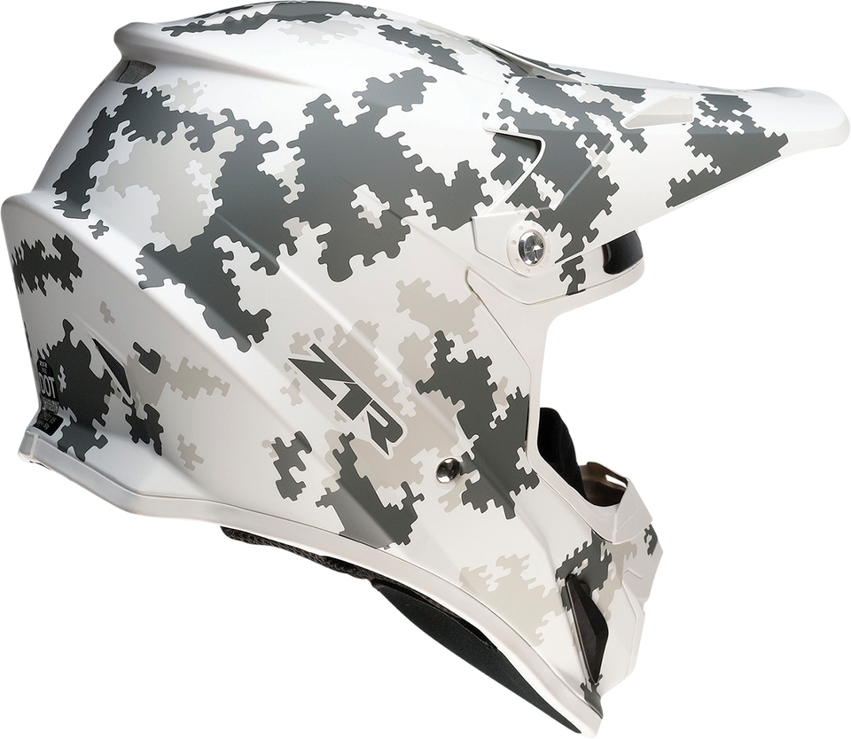 Rise Helmet - Snow Camo - White/Gray - XS - Lutzka's Garage