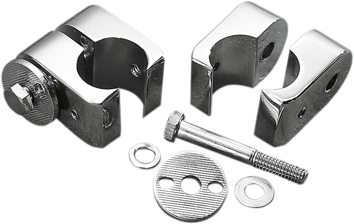 Universal Engine Guard Clamps - Chrome - 1" - Lutzka's Garage