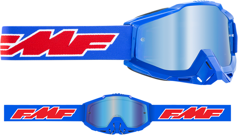 PowerBomb Goggles - Rocket - Blue - Blue Mirror - Lutzka's Garage