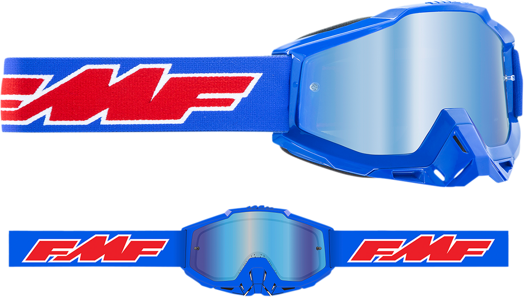 PowerBomb Goggles - Rocket - Blue - Blue Mirror - Lutzka's Garage