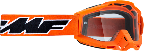 Youth PowerBomb Goggles - Rocket - Orange - Clear - Lutzka's Garage