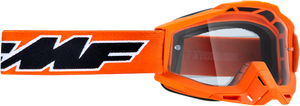 Youth PowerBomb Goggles - Rocket - Orange - Clear - Lutzka's Garage