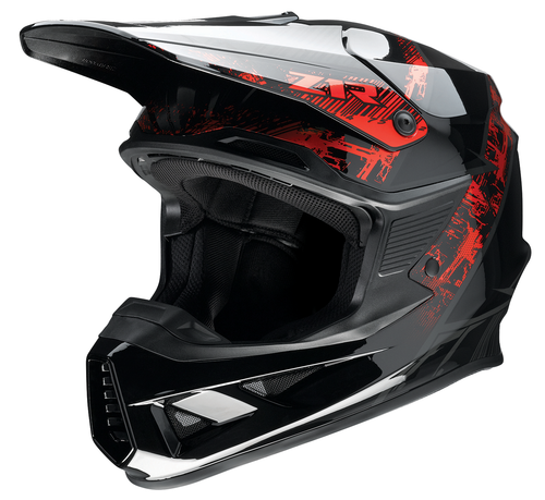 F.I. Helmet - Fractal - MIPS® - Red - XS - Lutzka's Garage