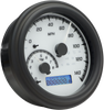 MXV Series Fatbob Analog/Digital Gauge System - White/Gray/Black - Lutzka's Garage