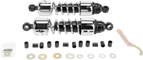 Shocks - 412 Cruiser Series - Chrome - 12.5