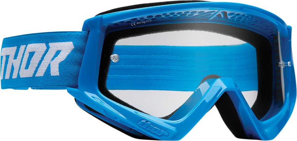 Combat Goggles - Racer - Blue/White - Lutzka's Garage