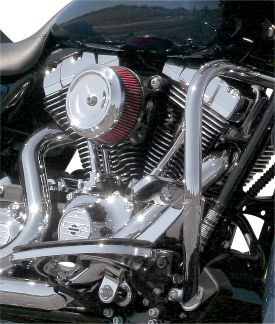 Bob Dish Air Cleaner Cover - Chrome - Lutzka's Garage