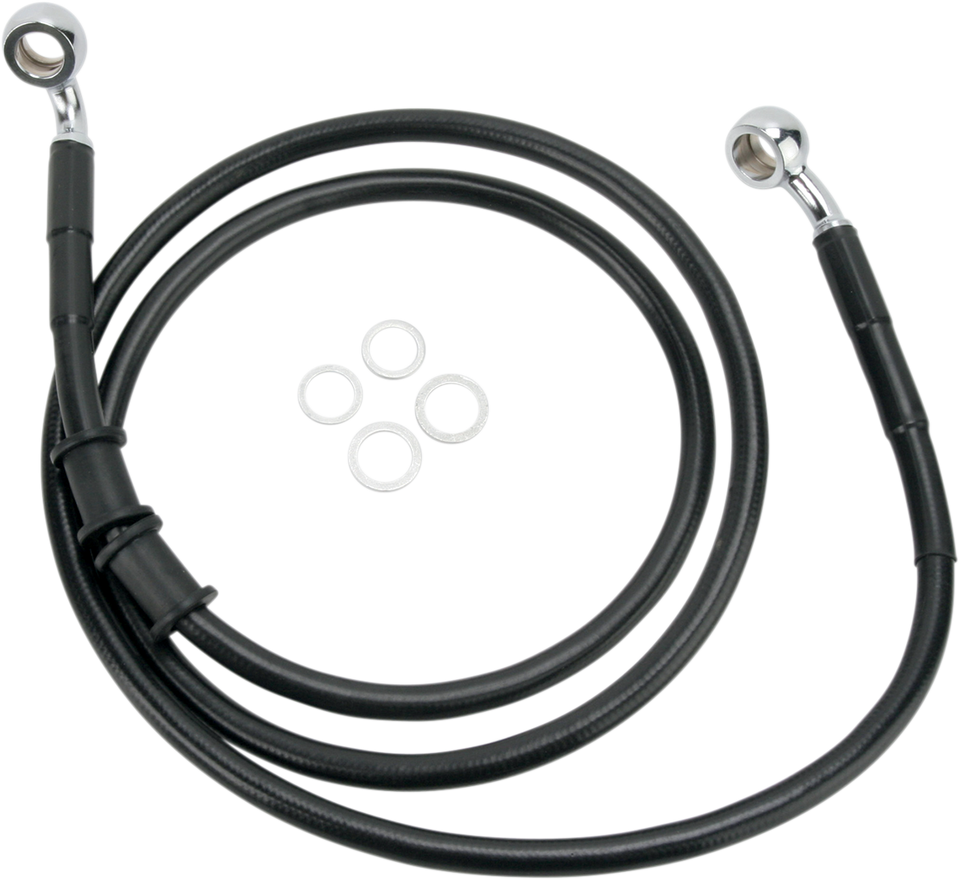 Brake Line - FXDL 08-09 - Black - Lutzka's Garage