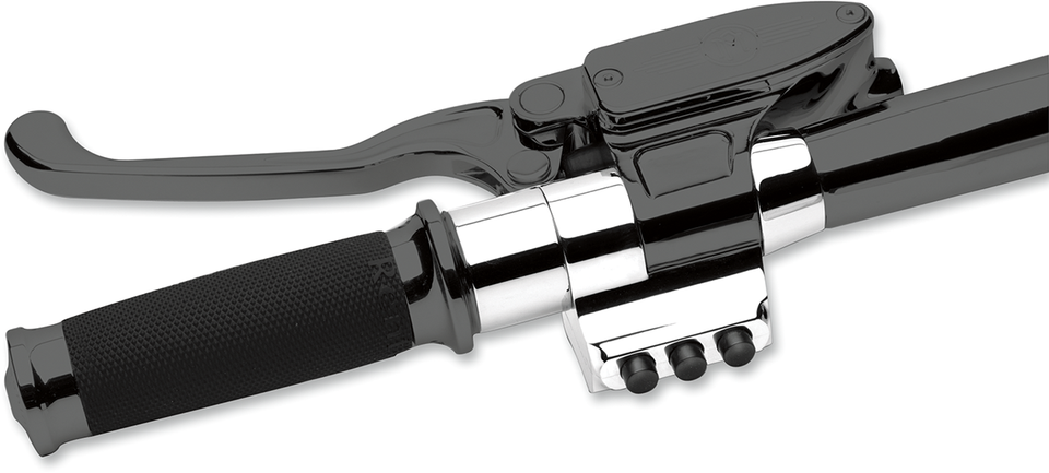 Spacer - Left Side - Cable Clutch - 1-1/4" Handlebars - Chrome - Lutzka's Garage