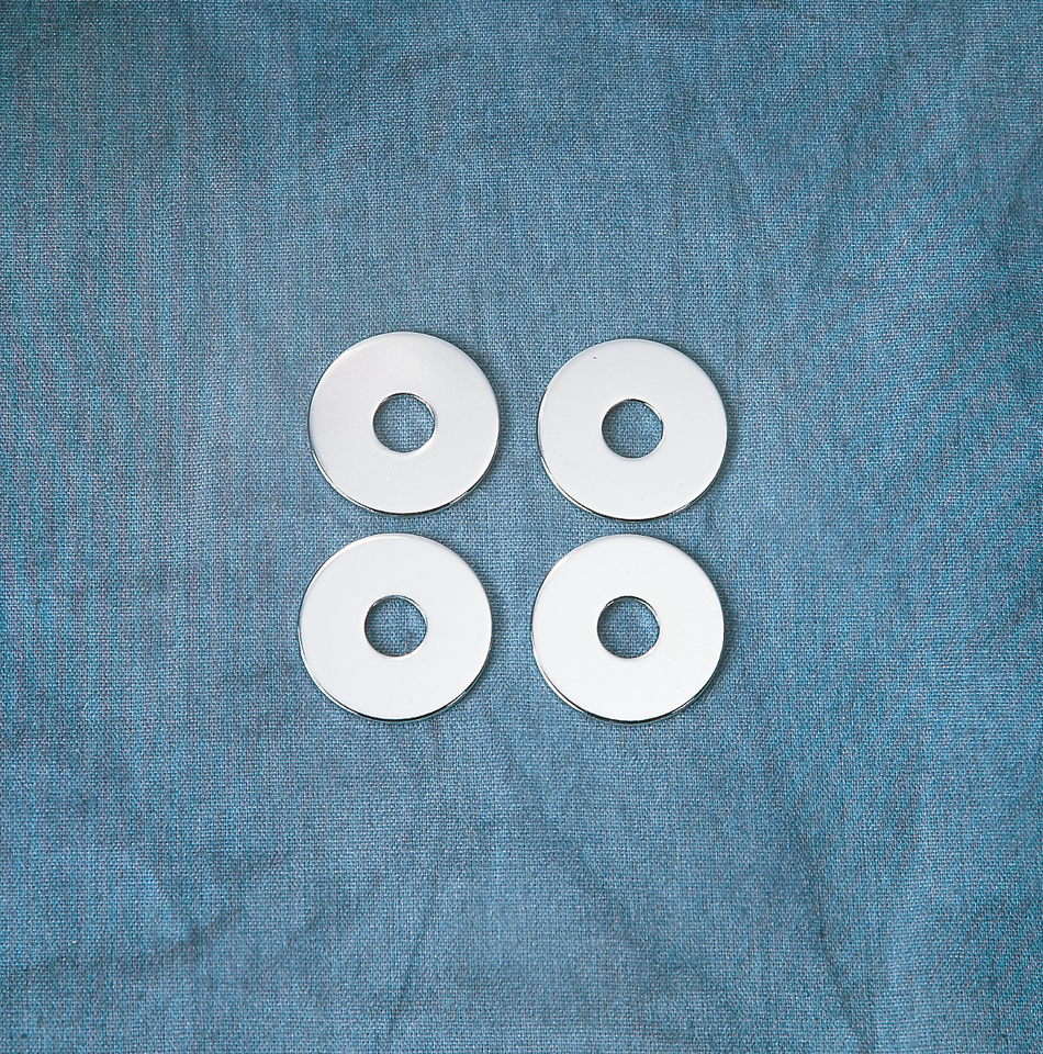 Chrome 1/4" Washer 7/8" Outer Diameter