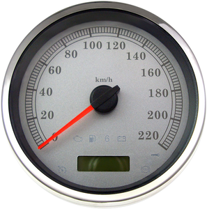 Electronic Speedometer - Silver - 220 KPH - Lutzka's Garage