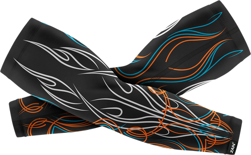 SportFlex™ Arm Sleeves - Pinstripe Flame - Medium - Lutzka's Garage